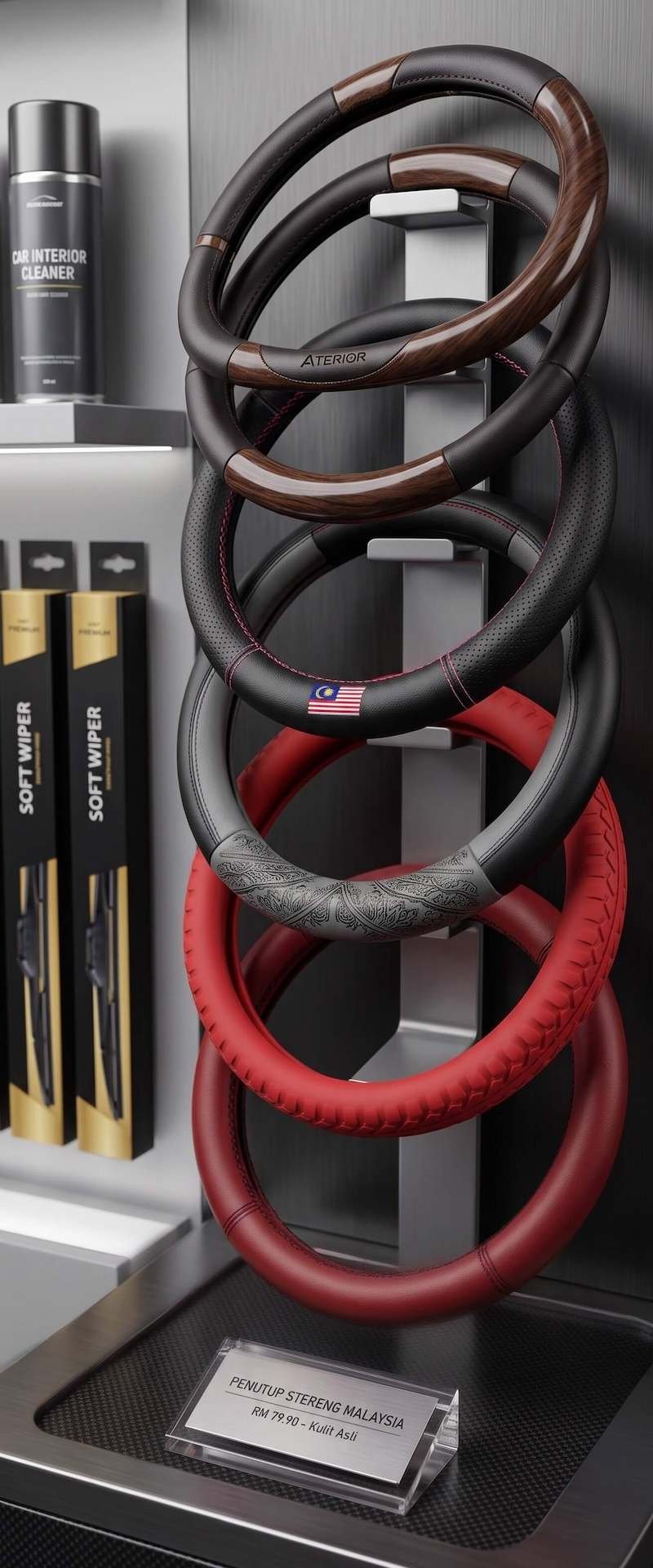 Car steering wheel cover accessory